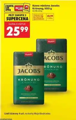 Biedronka Kawa mielona Jacobs Krönung, 500 g oferta