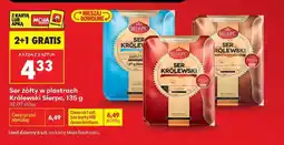 Biedronka Ser żółty w plastrach Królewski Sierpc 135 g oferta