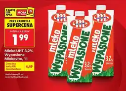 Biedronka Mleko UHT 3,2 Wypasione Mlekovita 1l oferta