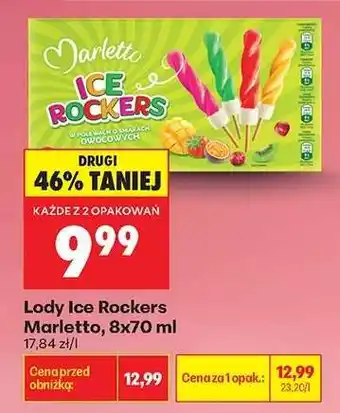 Biedronka Lody Ice Rockers Marletto 8x70 ml oferta