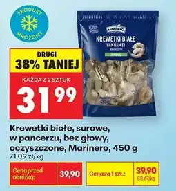 Biedronka Krewetki białe surowe , w pancerzu , bez głowy oczyszczone , Marinero 450 g oferta
