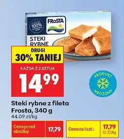 Biedronka Steki rybne z fileta Frosta 340 g oferta