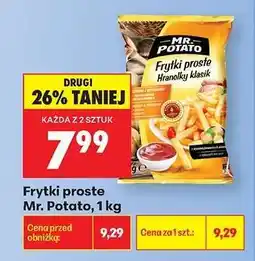 Biedronka Frytki proste Mr. Potato 1 kg oferta