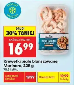 Biedronka Krewetki białe blanszowane Marinero , 225 g oferta