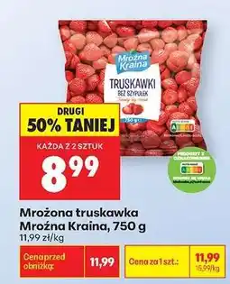 Biedronka Mrożona truskawka Mrożna Kraina, 750 g oferta