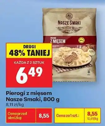 Biedronka Pierogi z mięsem Nasze Smaki, 800 g oferta