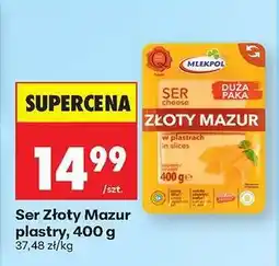 Biedronka Ser Złoty Mazur plastry, 400 g oferta
