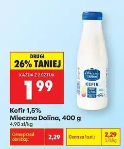 Biedronka Kefir 1,5 % Mleczna Dolina , 400 g oferta