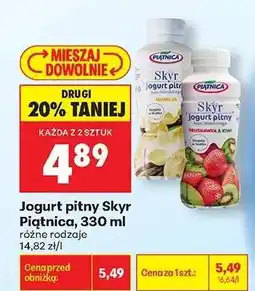 Biedronka Jogurt pitny Skyr Piątnica, 330 ml oferta
