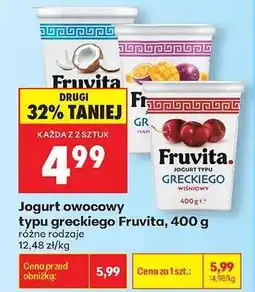 Biedronka Jogurt owocowy typu greckiego Fruvita, 400 g oferta