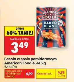 Biedronka Fasola w sosie pomidorowym American Foodie, 415 g oferta
