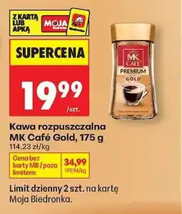 Biedronka Kawa rozpuszczalna MK Café Gold 175 g oferta