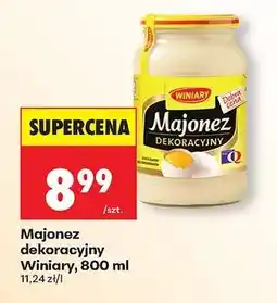 Biedronka Majonez dekoracyjny Winiary 800 ml oferta
