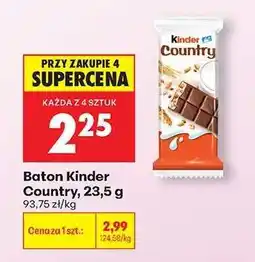 Biedronka Baton Kinder Country 23,5 g oferta