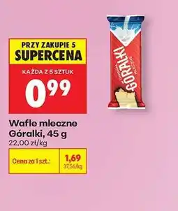 Biedronka Wafle mleczne Góralki 45 g oferta