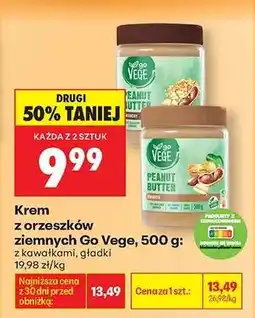 Biedronka Krem z orzeszków ziemnych Go Vege, 500 g oferta