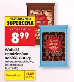 Biedronka Wafelki z nadzieniem Bonitki, 600 g oferta