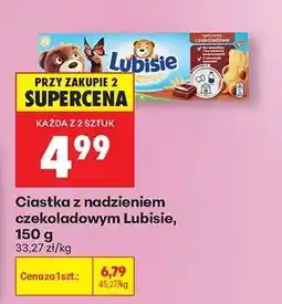 Biedronka Ciastka z nadzieniem czekoladowym Lubisie, 150 g oferta
