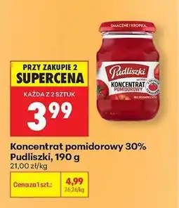 Biedronka Koncentrat pomidorowy 30% Pudliszki, 190 g oferta