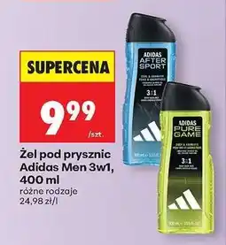 Biedronka Żel pod prysznic Adidas Men 3w1, 400 ml oferta
