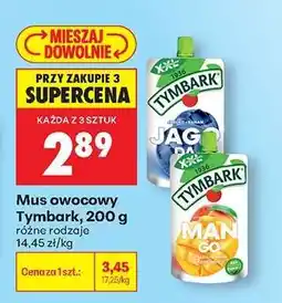 Biedronka Mus owocowy Tymbark, 200 g oferta