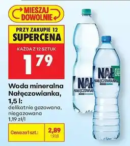 Biedronka Woda mineralna Nałęczowianka, 1,5 l oferta