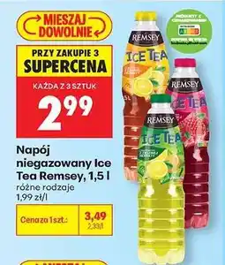 Biedronka Napój niegazowany Ice Tea Remsey, 1,5 l oferta
