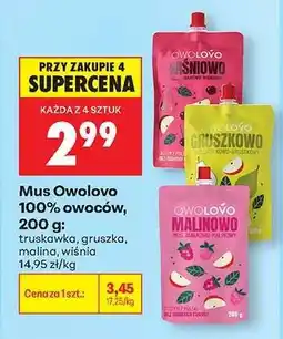 Biedronka Mus Owolovo 100 % owoców , 200 g oferta