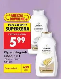 Biedronka Płyn do kąpieli Linda, 1,3 l oferta