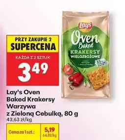 Biedronka Lay’s Oven Baked Krakersy Warzywa z Zieloną Cebulką, 80 g oferta