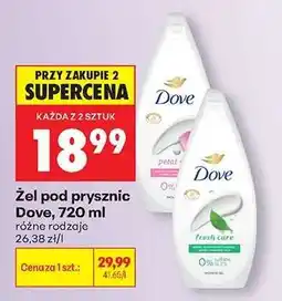 Biedronka Żel pod prysznic Dove, 720 ml oferta