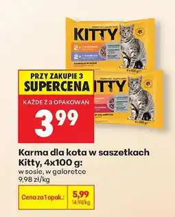 Biedronka Karma dla kota w saszetkach Kitty, 4x100 g oferta