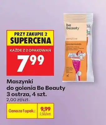 Biedronka Maszynki do golenia Be Beauty 3 ostrza, 4 szt oferta