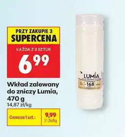 Biedronka Wkład zalewany do zniczy Lumia, 470 g oferta