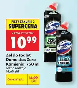 Biedronka Żel do toalet Domestos Zero Kamienia, 750 ml oferta