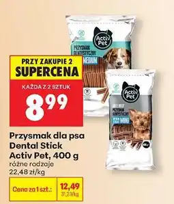 Biedronka Przysmak dla psa Dental Stick Activ Pet 400 g oferta