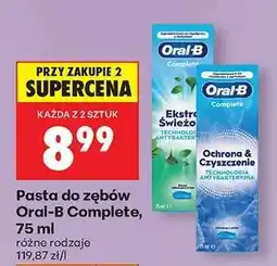 Biedronka Pasta do zębów Oral-B Complete, 75 ml oferta