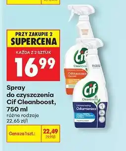 Biedronka Spray do czyszczenia Cif Cleanboost 750 ml oferta