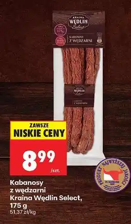 Biedronka Kabanosy z wędzarni Kraina Wędlin Select , 175 g oferta