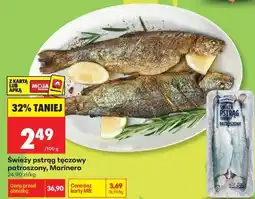 Biedronka Świeży pstrąg tęczowy patroszony Marinero oferta