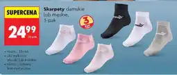 Biedronka Skarpety damskie lub męskie 3 pak oferta