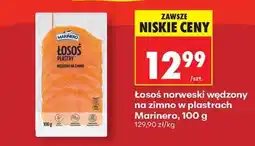 Biedronka Łosoś norweski wędzony na zimno w plastrach Marinero , 100 g oferta
