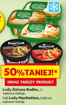 Auchan Lody Zielona Budka, lub Lody Manhattan oferta