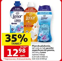 Auchan Płyn do płukania, lub perełki zapachowe do prania, Lenor oferta