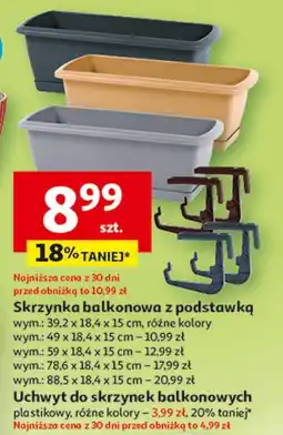 Auchan Skrzynka balkonowa z podstawką oferta