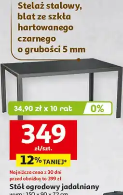 Auchan Stół ogrodowy jadalniany oferta