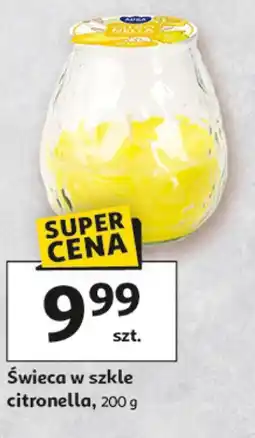 Auchan Świeca w szkle citronella oferta