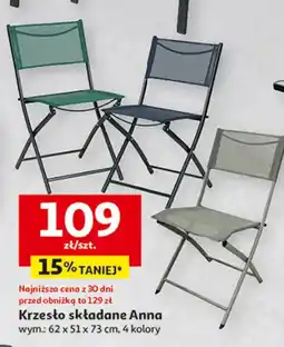 Auchan Krzesło składane Anna oferta