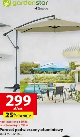 Auchan Parasol podwieszany aluminiowy oferta
