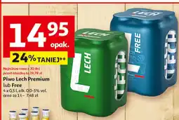 Auchan Piwo Lech Premium lub Free oferta